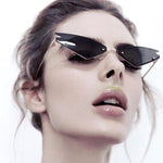 Classy Fashion Cat Eye Rimless Women's Sun Glasses
