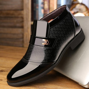 Leather Pointed Toe Dress Shoes For Men