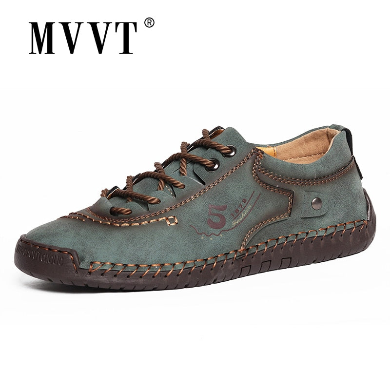 Soft Split Leather Loafers Comfort Walking Shoes For Men