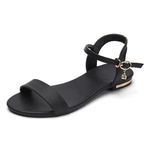 Genuine Cow leather Flat sandals For women