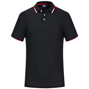Polo shirt High quality men's / women's Solid Short sleeved